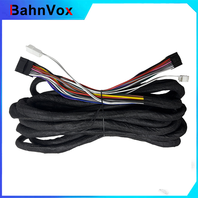Audio Cable Rca - BMW 3シリーズ、5シリーズ、X5、M3、M5、E46、E38、E39、E53のカーステレオユニット用ユニバーサル6M延長ケーブル配線ハーネス