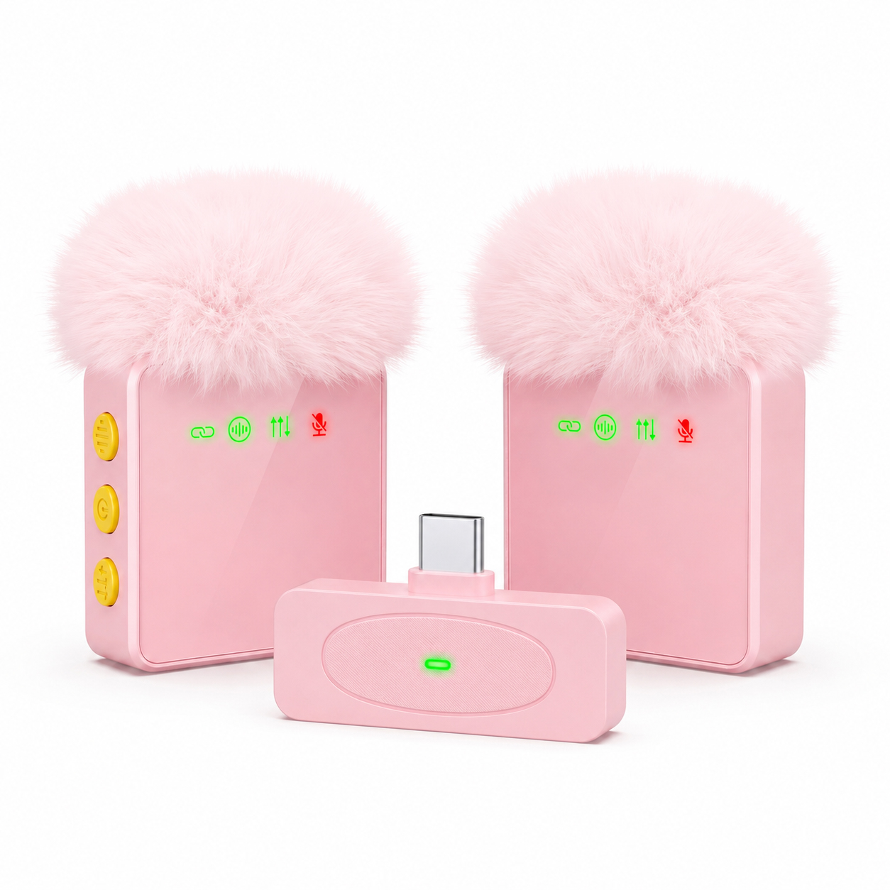 Microphone Capsule - 新しいワイヤレスラベリアマイク、USB-Cポート、ノイズリダクション、長時間バッテリー駆動、ライブストリーミングやVlogに最適。