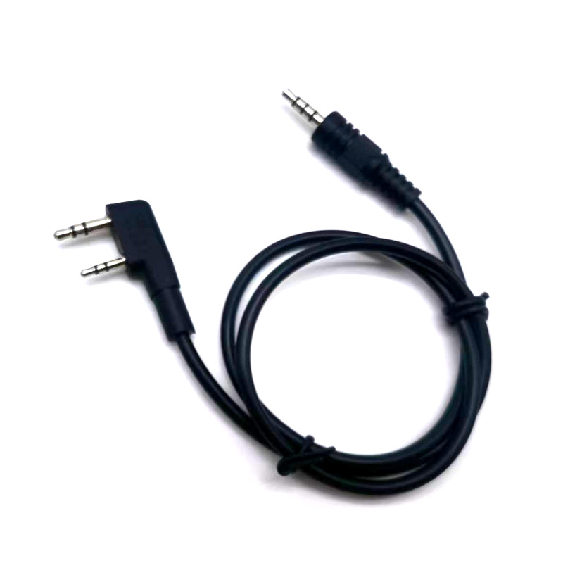 Speaker Terminal - Baofeng-タイプのヘッドセットコネクタ,3.5mmスピーカーインターフェース,オーディオ変換ケーブル,UV-5R tywouxun用,ラジオ用UV-5Rピン