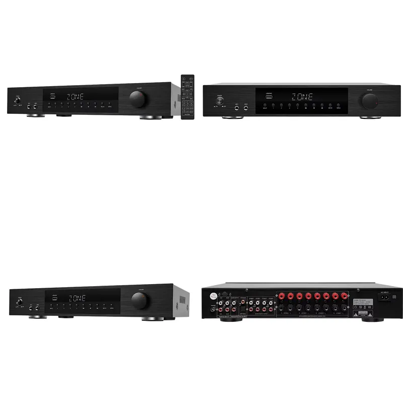 Class D Amplifier - ハイパワーDクラス4ゾーン8チャンネルマルチゾーンデジタルオーディオアンプ 天井スピーカー接続