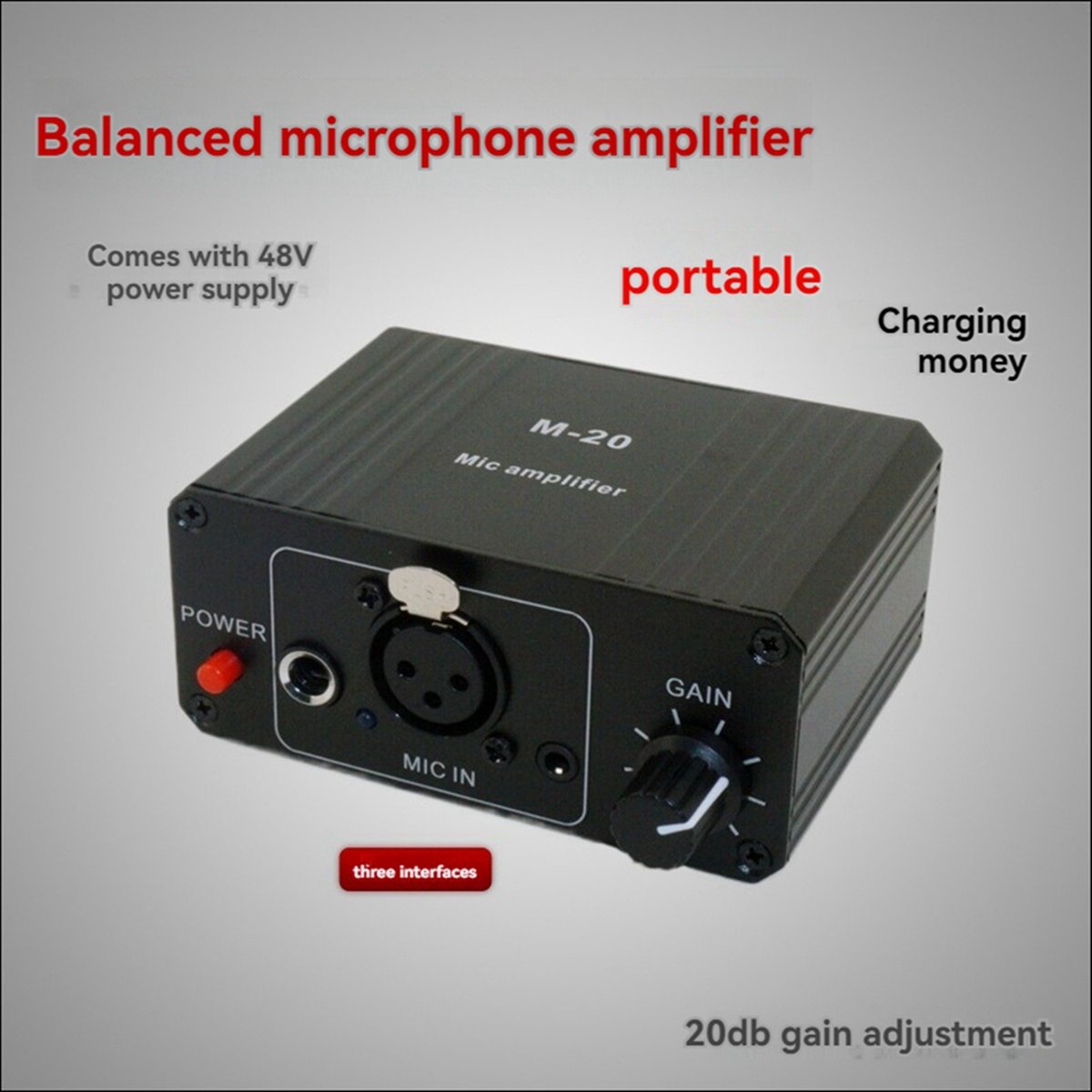 Microphone Capsule - (BOFF) ダイナミックマイク コンデンサーマイクアンプ M-20 オーディオ 48V