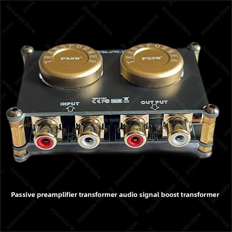 Passive Preamp - AV103 オーディオアイソレーター、昇圧トランス、パッシブプリアンプ（1:3のゲイン）、ハイファイオーディオ信号ブースター、音質の向上