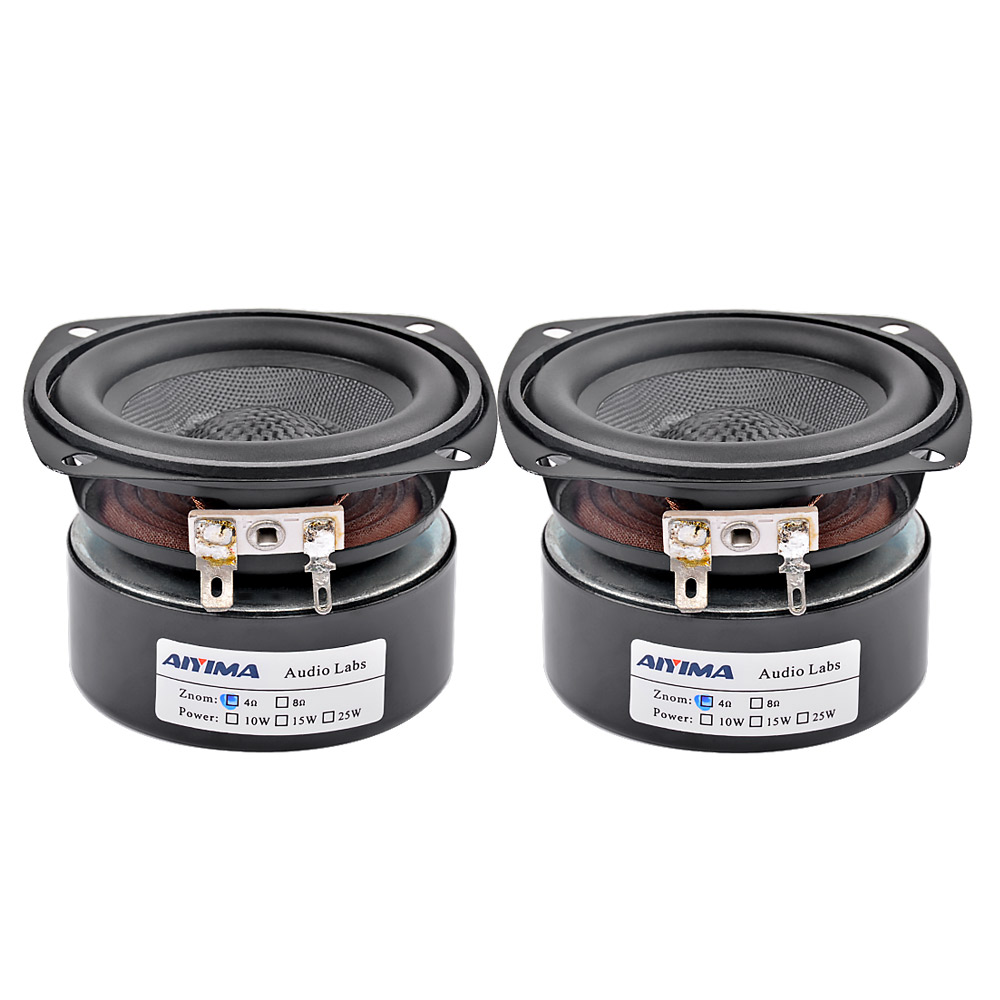 Es9018 Dac - Aiyima 2個3インチオーディオポータブルスピーカーaltavoz portatil 4 8オーム20 5wフルレンジハイファイ音楽スピーカーホームシアタースピーカー