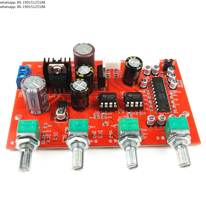 Volume Control Board - NE5532 トーンプリアンプオーディオボード NJM2150 BBE 高音中低音サウンドプリアンプボリュームコントロールホームパワーアンプ