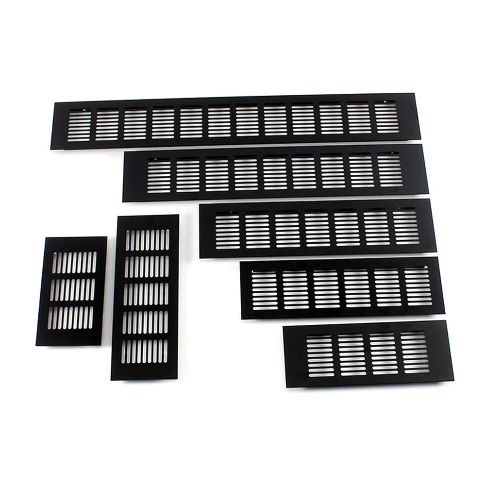 Ventilation Grille Aluminum - アルミニウムの長方形の風車、換気カバーの排気グリッド、通気性メッシュ、キャビネットとワードローブ、80mm