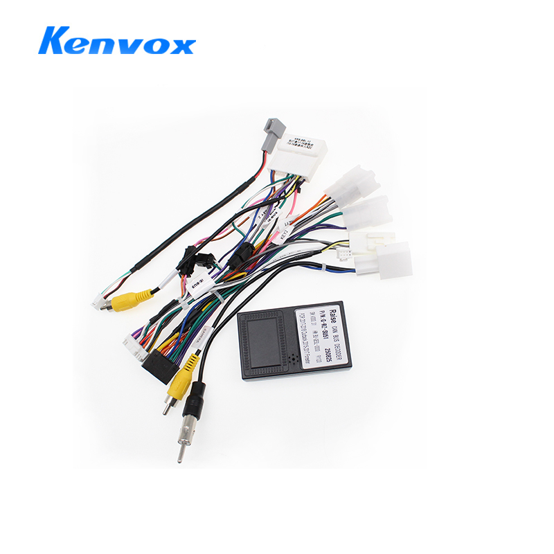 Audio Cable Rca - Androidカーラジオ用Canbus、スバル レガシィ、アウトバック、フォレスター、XVクロストレック用16ピンステレオ配線ハーネスプラグ電源ケーブルアダプター