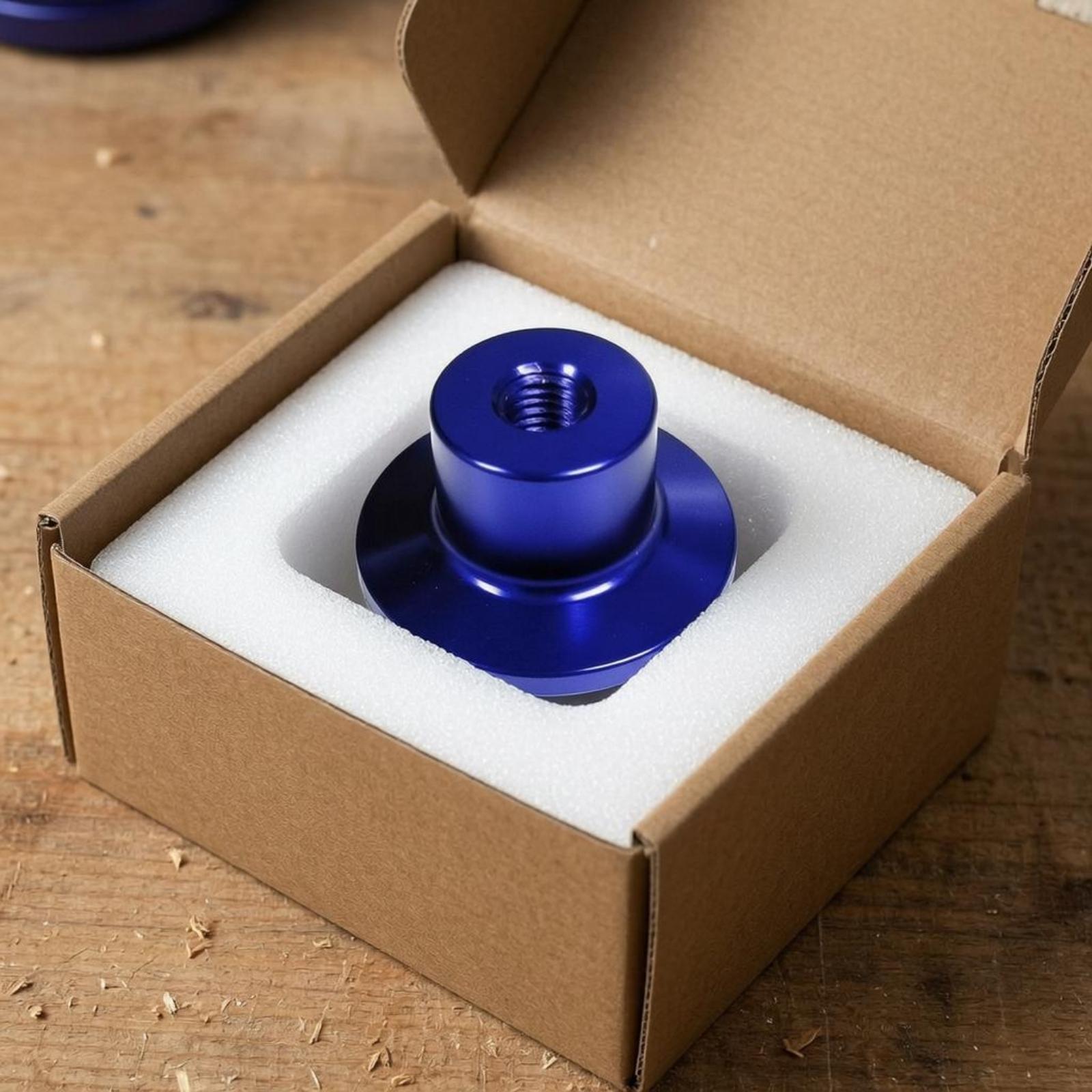 Knob Aluminum - 10ミリメートルネジ付きハンドルノブ、陽極酸化処理されたハンドル、滑らかなアルミニウムノブ