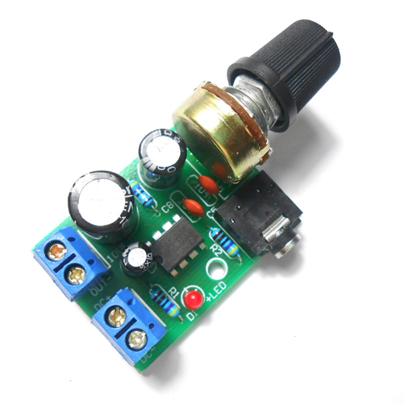 Volume Control Board - LM386 オーディオアンプボード モノラル 3.5mm DC 3-12V