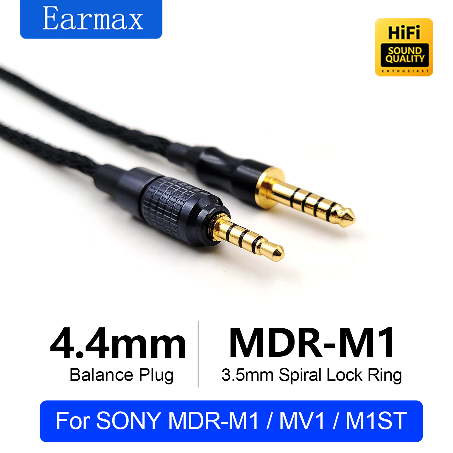 Rca Cable - SONY MDR-M1 MV1 M1ST 4.4mm 4ピン