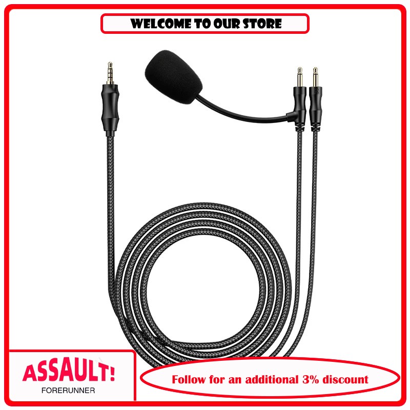 Trs Cable - FiiO LL-3.5A ゲーミングイヤホン マイク付き アップグレードケーブル 交換ケーブル