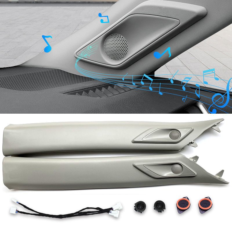 Tweeter - トヨタRAV4 2018-2026用 車Aピラーミッドツイーターサラウンドスピーカーオーディオ改造アップグレードミッドツイーター3Dサラウンドスピーカー