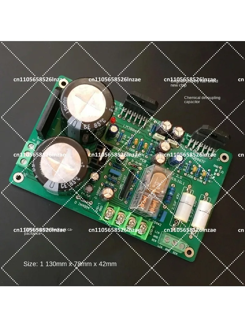 Diy Speaker - LM3886 Hifi オーディオパワーアンプボード DIY ホームシアターモジュールスピーカー保護オーディオプロジェクト用