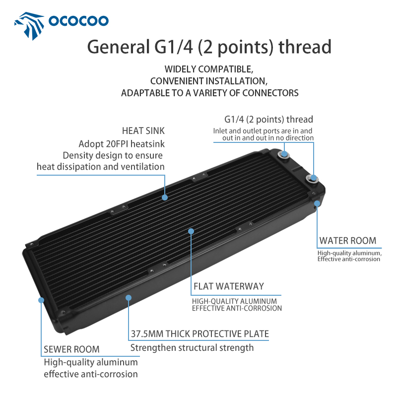 OCOCOO コンピュータアルミ OC-AS-360 ケース - Heatsink Aluminum のレビューと価格