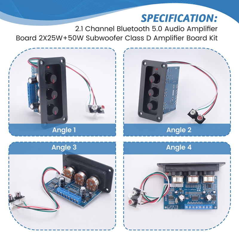 2.1 チャンネル Bluetooth 5.0 オーディオア - Class D Amplifier のレビューと価格