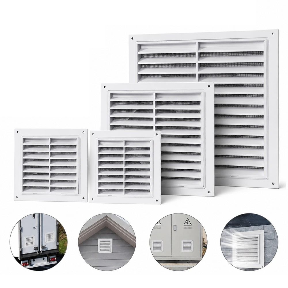 耐久性のある4/5/6/8インチエアベントグリルカバー、ファ - Ventilation Grille Aluminum のレビューと価格