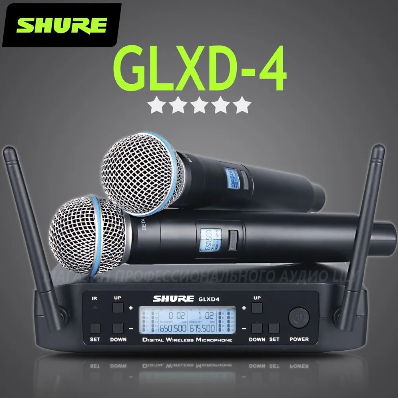 Shure GLXD4 BETA 58A プロフェッショナル - Ribbon Microphone のレビューと価格