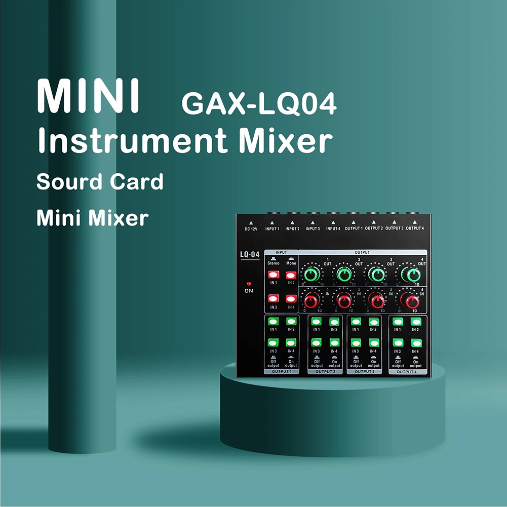 (MEOF) -LQ04 4チャンネルミキサー 4チャンネル - Audio Interface のレビューと価格