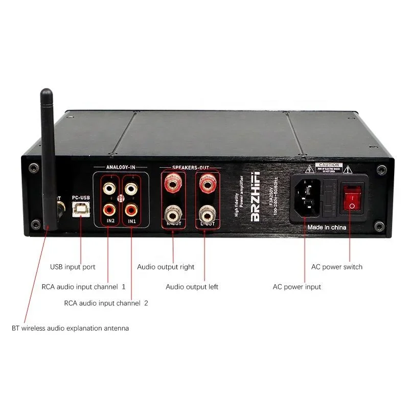 在庫あり BRZHIFI X10 ハイパワーデジタルアンプ  - Audio Dac のレビューと価格