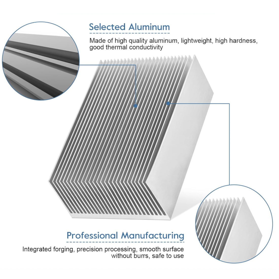 DIY クーラー アルミ製ヒートシンク グリル形状 ラジエー - Heatsink Aluminum のレビューと価格
