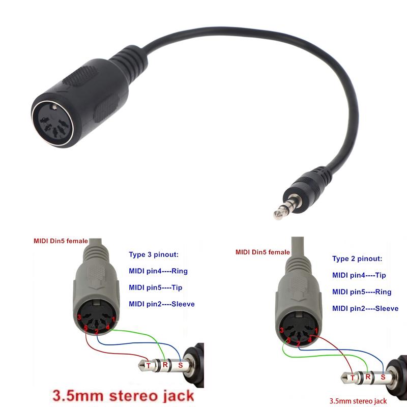 [新製品] MIDI Din 5 から 3.5mm TRS  - Trs Cable のレビューと価格