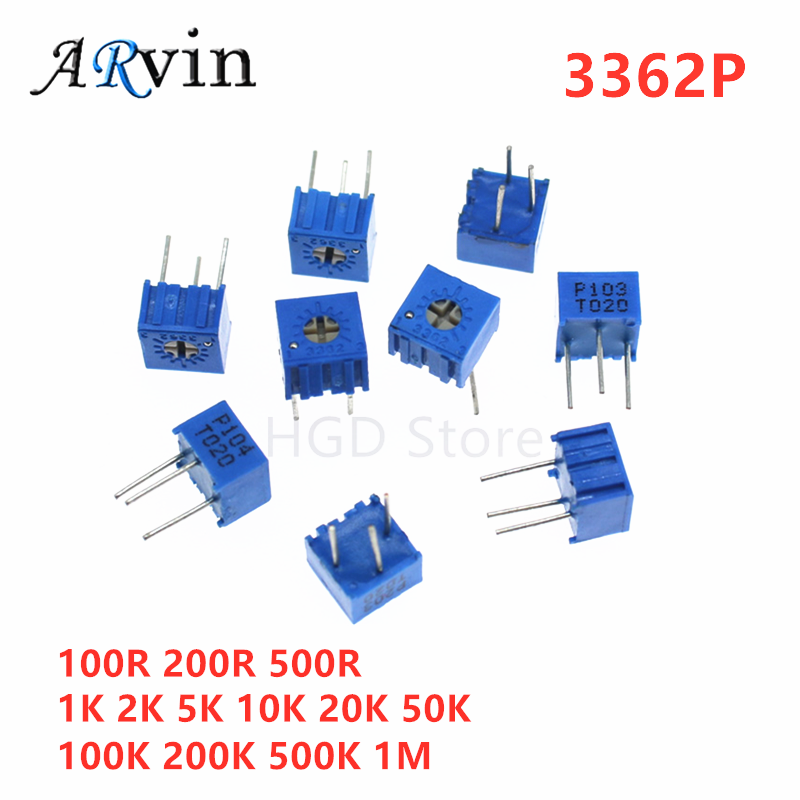 10個3362pシリーズ抵抗101 201 501 102  - Potentiometer 10K のレビューと価格