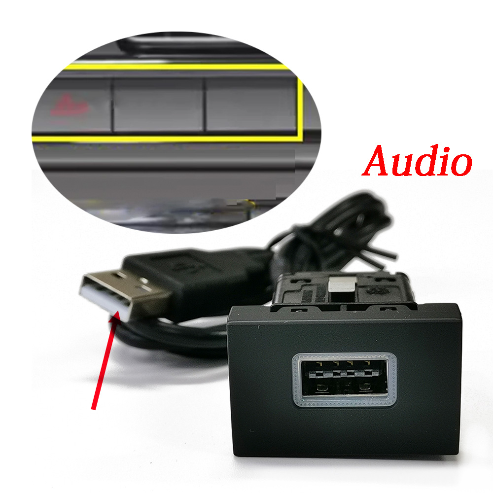 1PC 車用USB入力アダプターソケット オーディオラジオ  - Audio Interface のレビューと価格