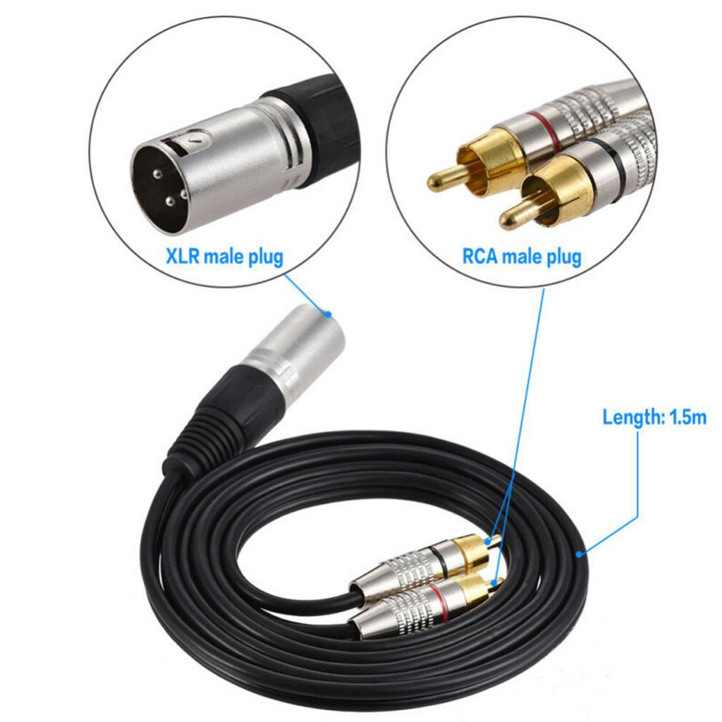 XLRオーディオ分配ケーブル、RCAデュアルオスコネクター、 - Audio Cable Rca のレビューと価格