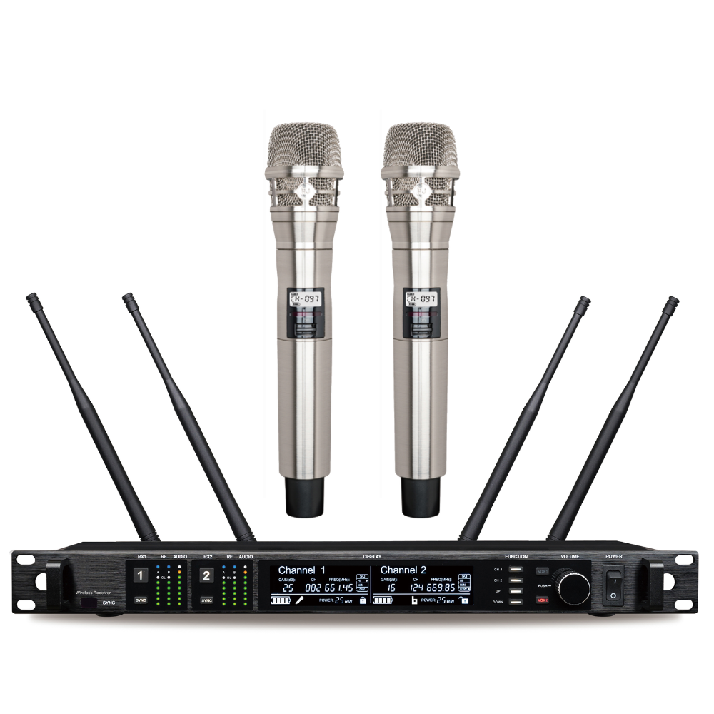 AD4D 2チャンネルデュアルUHFトゥルーダイバーシティデ - Ribbon Microphone のレビューと価格