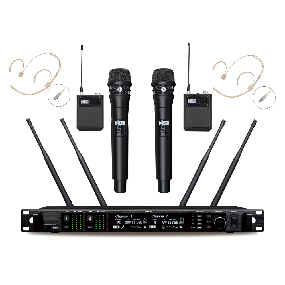 AD4D 2チャンネルデュアルUHFトゥルーダイバーシティデ - Ribbon Microphone のレビューと価格