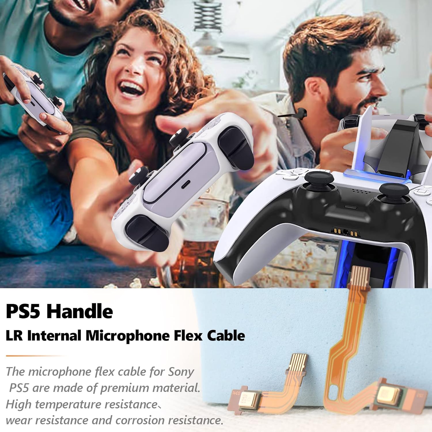 1 セットマイクフレックスケーブル交換用 PS5 V1 V2 - Ribbon Microphone のレビューと価格