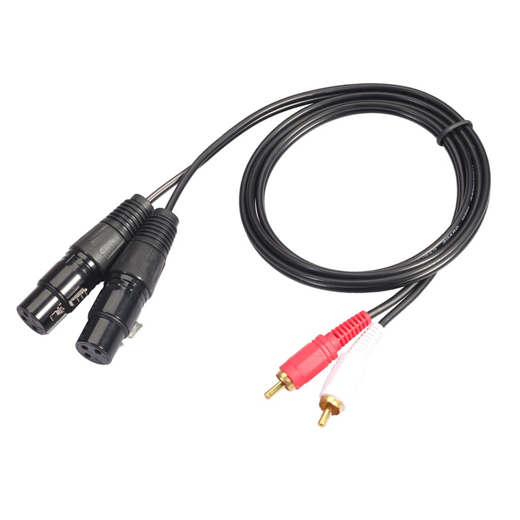 高音質XLR-RCAオーディオケーブルアダプター、1.5m、 - Audio Cable Rca のレビューと価格