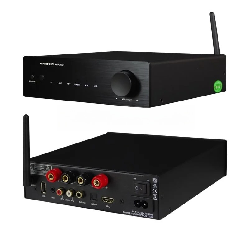 2*50WクラスDデジタルアンプ - 2.0ステレオHiFi - Class D Amplifier のレビューと価格