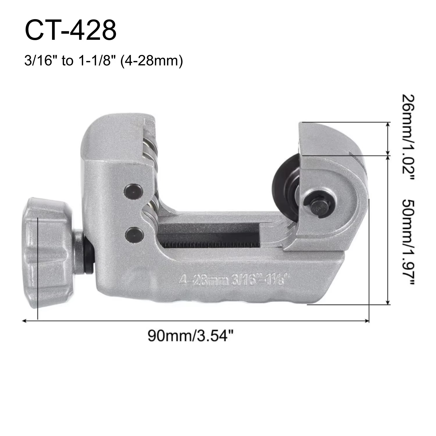 4-28mm対応 チューブカッター（頑丈なアルミ合金製、ロー - Knob Aluminum のレビューと価格