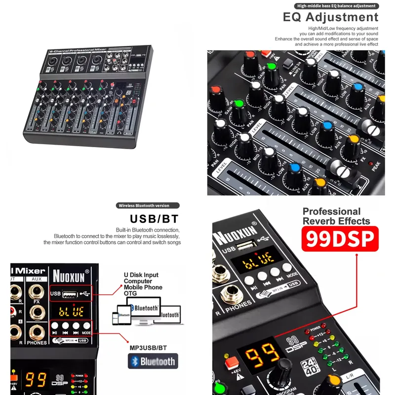 オーディオミキサー サウンドボード コンソールデスク システ - Audio Interface のレビューと価格
