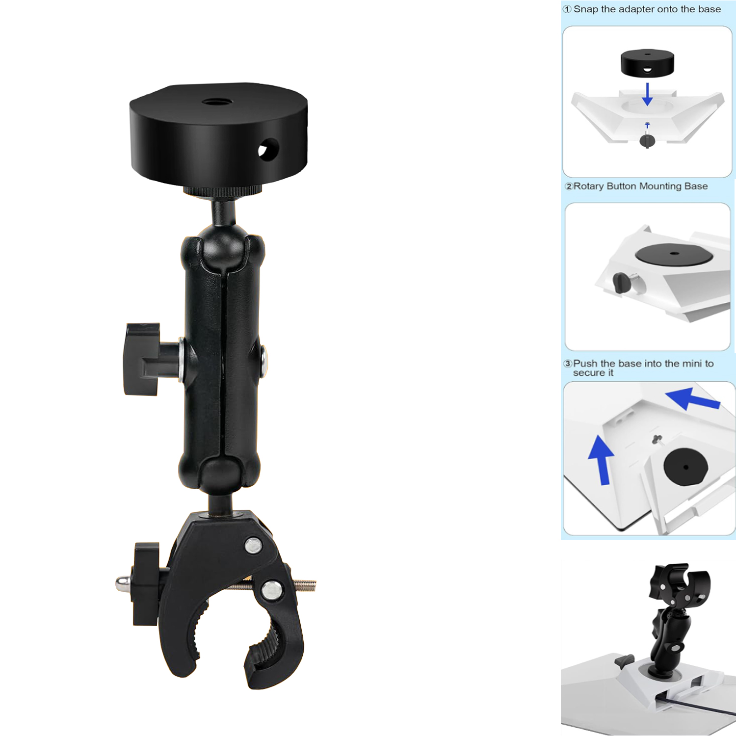 スターリンクブラケット調整可能360度回転 °   スターリ - Knob Aluminum のレビューと価格