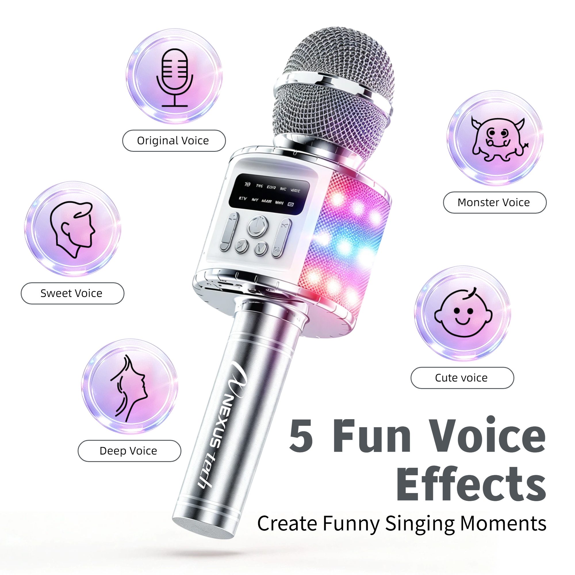 TWSデュアルワイヤレスカラオケマイク、Bluetoothス - Microphone Capsule のレビューと価格