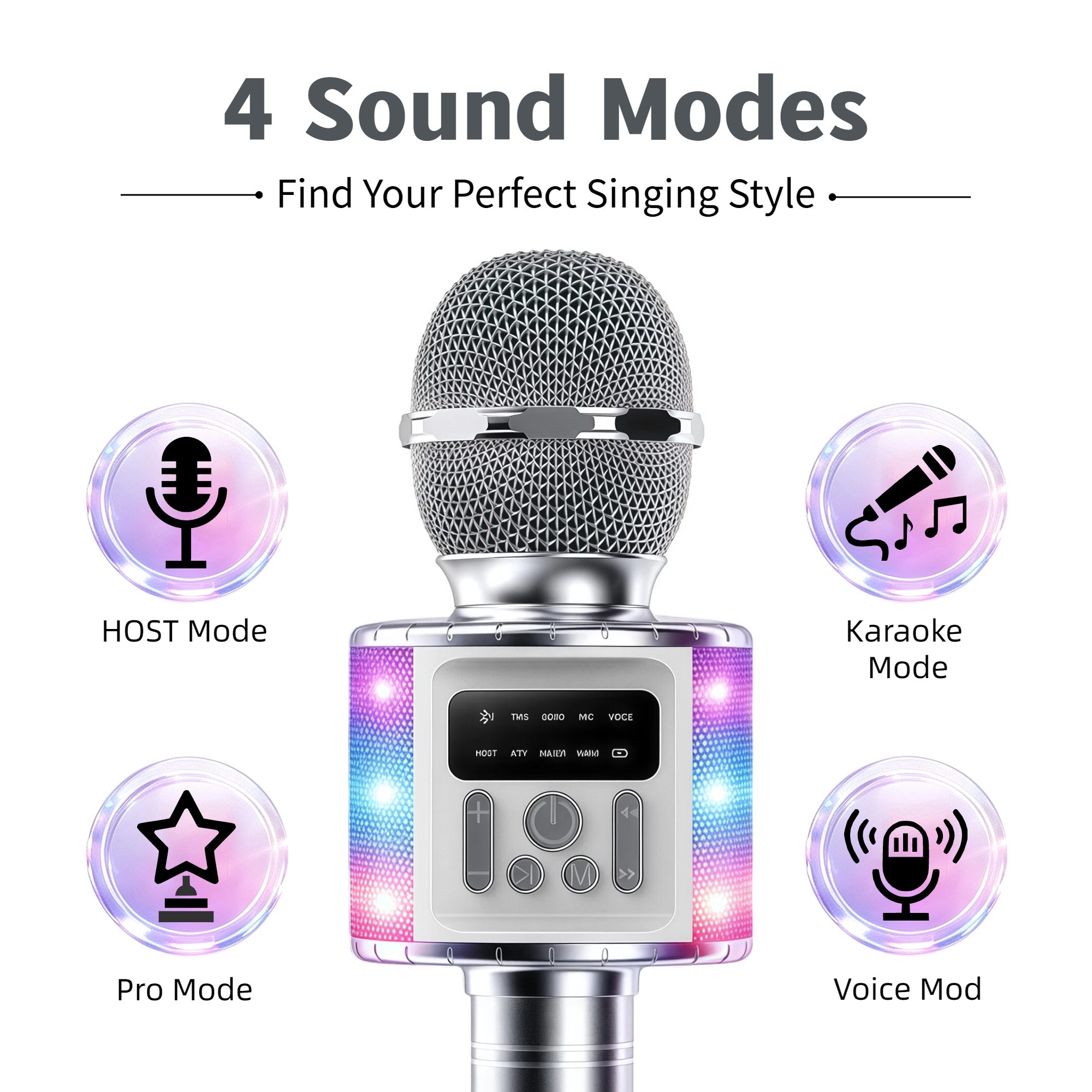 TWSデュアルワイヤレスカラオケマイク、Bluetoothス - Microphone Capsule のレビューと価格