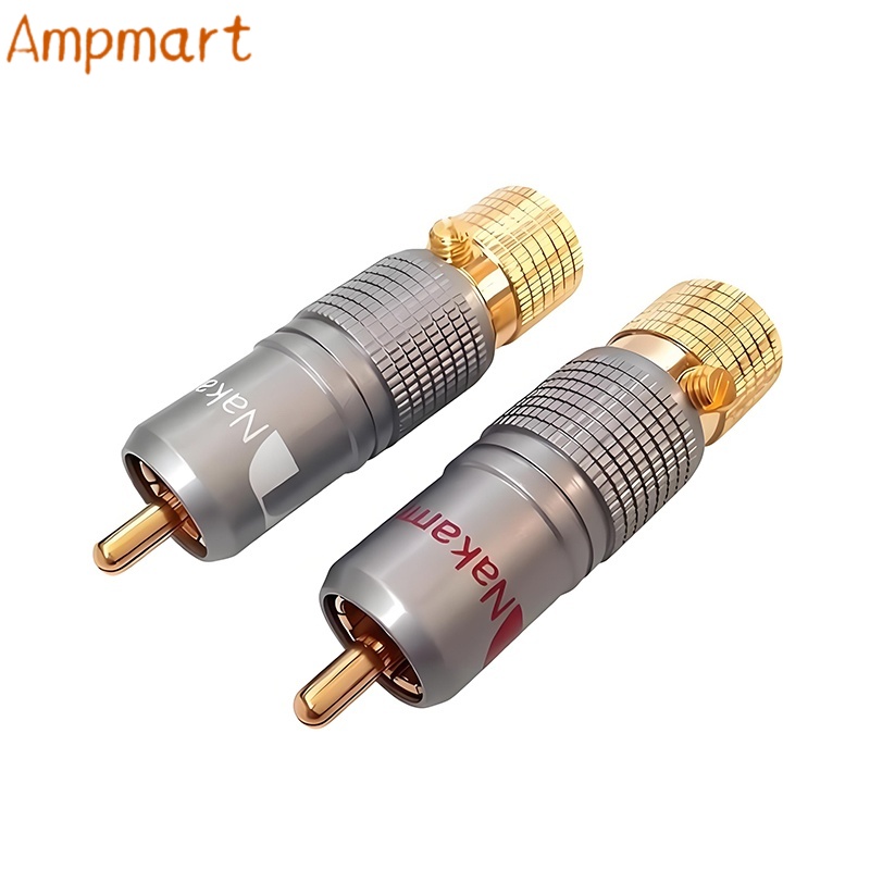 ハイエンド純銅金メッキ無はんだRCAプラグオーディオ信号コネ - Audio Cable Rca のレビューと価格