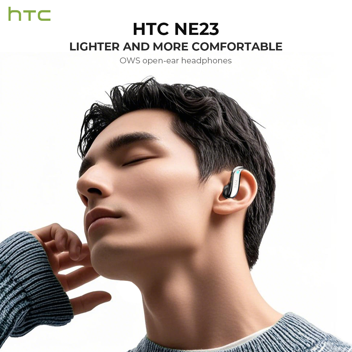 オープンイヤー Bluetooth ヘッドフォン HTC 3 - Woofer のレビューと価格
