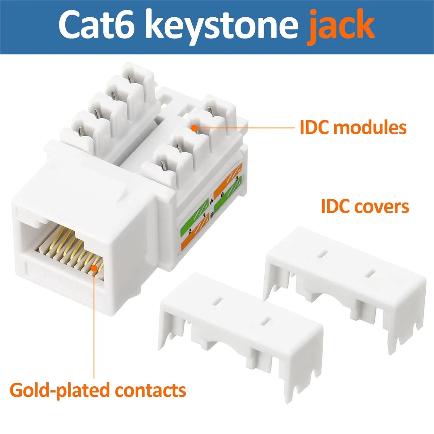 ZoeRax 10 パック RJ45 キーストーン ジャック - Rj45 Jack のレビューと価格
