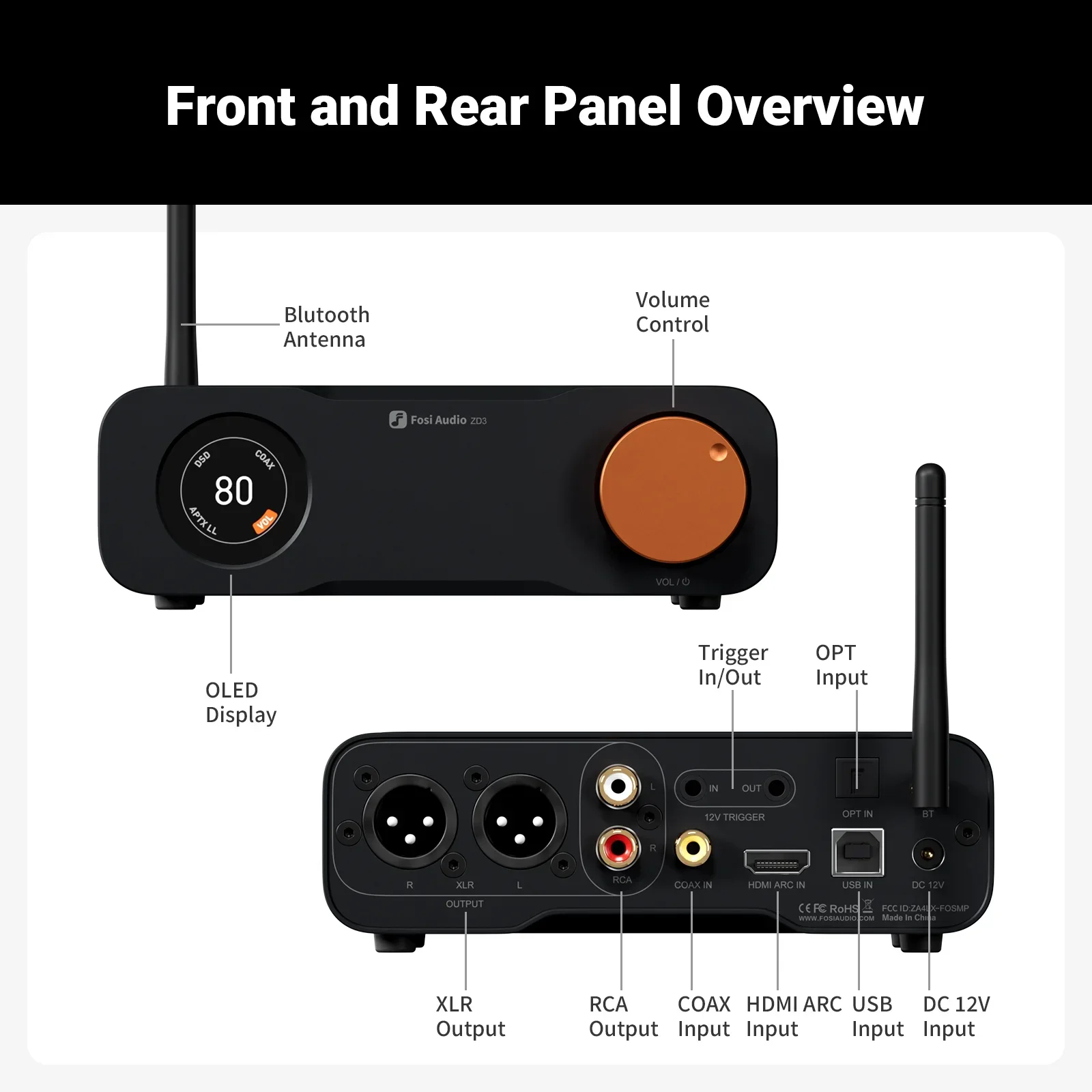 Fosi Audio ZD3 ブルー フルバランス デスクト - Audio Dac のレビューと価格