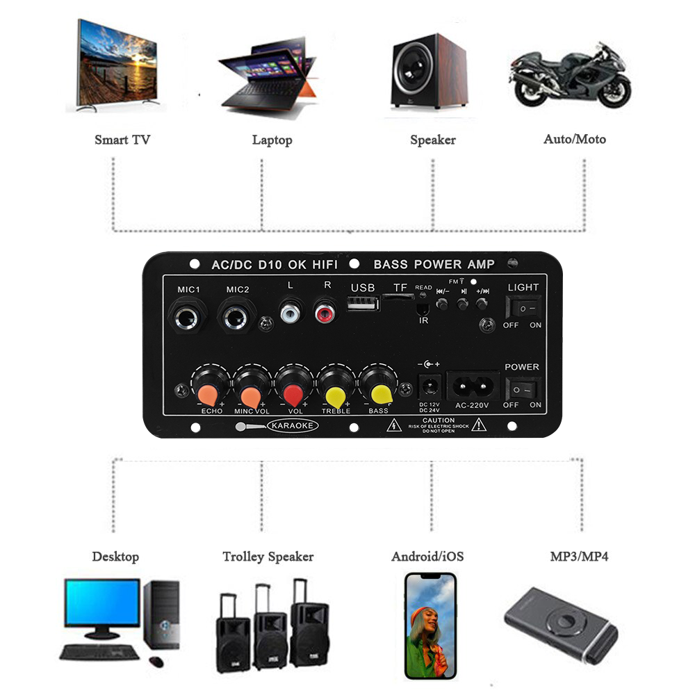 D10 デジタル Bluetooth アンプボード 110V - Diy Speaker のレビューと価格