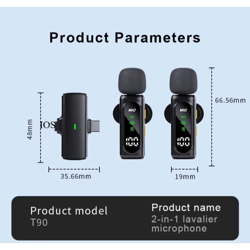 ミニワイヤレスラベリアマイク iPhone Android用 - Microphone Capsule のレビューと価格