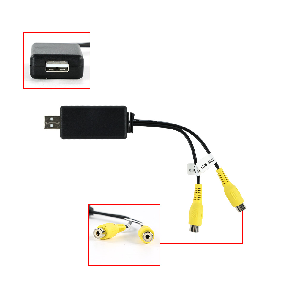 USB - CVBS RCAビデオ出力アダプターボックス H - Audio Cable Rca のレビューと価格