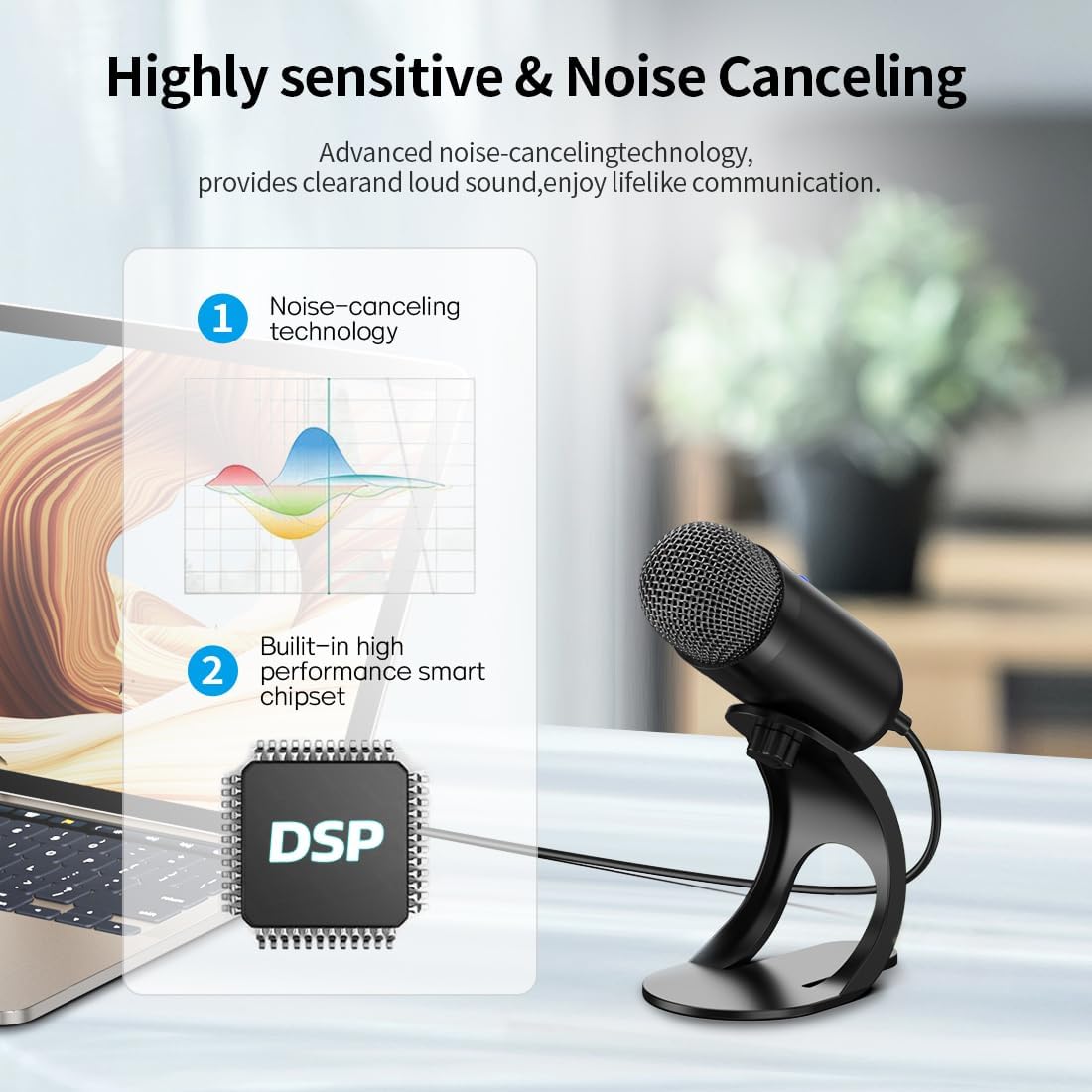 プロ仕様USBコンデンサーマイク、会議用マイク、デスクトップ - Microphone Capsule のレビューと価格