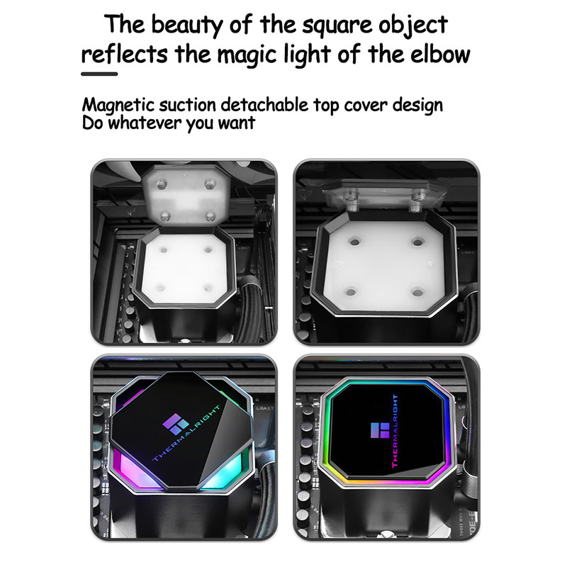 水冷用の取り外し可能な磁気トップカバー,魚の冷凍プリズム用の - Heatsink Aluminum のレビューと価格