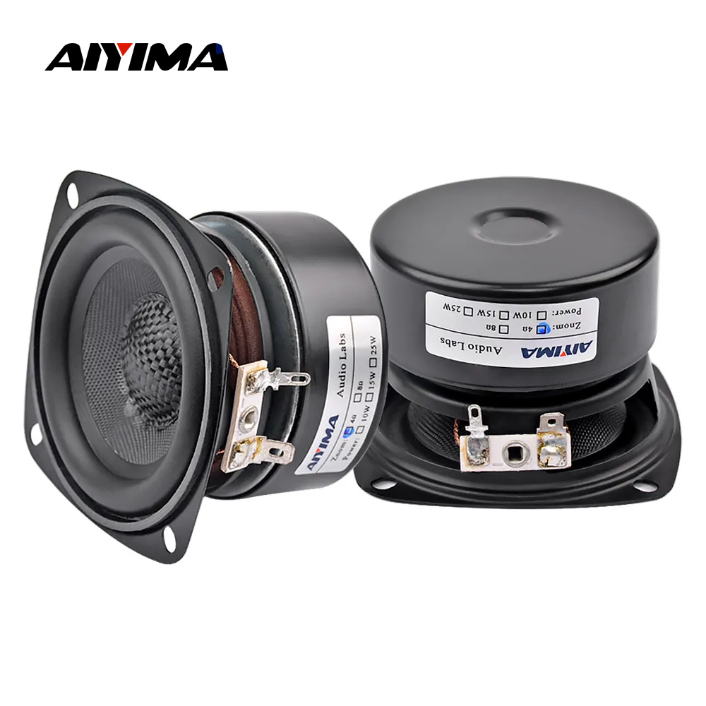 AIYIMA 2個入り 3インチ フルレンジサウンドスピーカ - Es9018 Dac のレビューと価格
